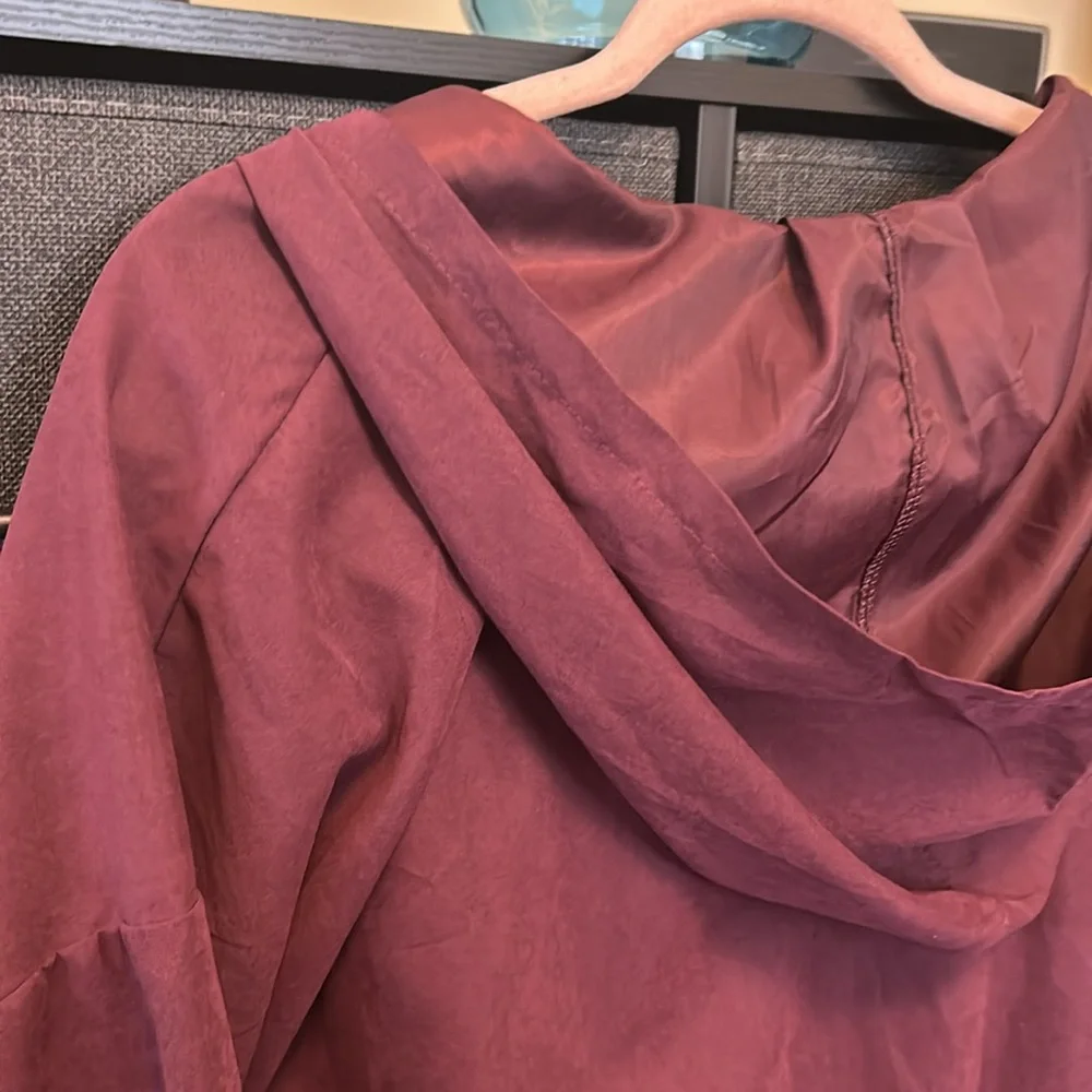 🌷3 items for $30🌷 ▪️ SHEIN ▪️ Burgundy Lightweight Jacket - Picture 9 of 12